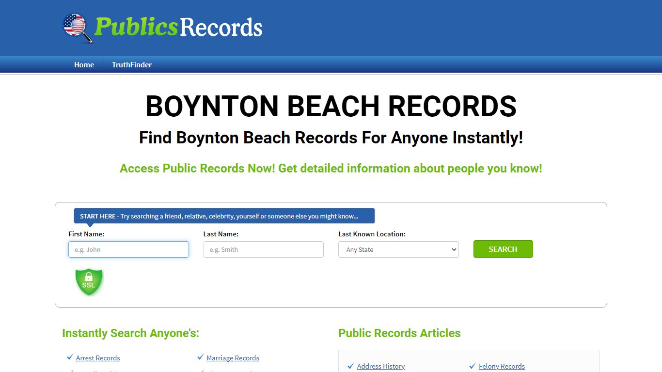 Find Boynton Beach Records For Anyone